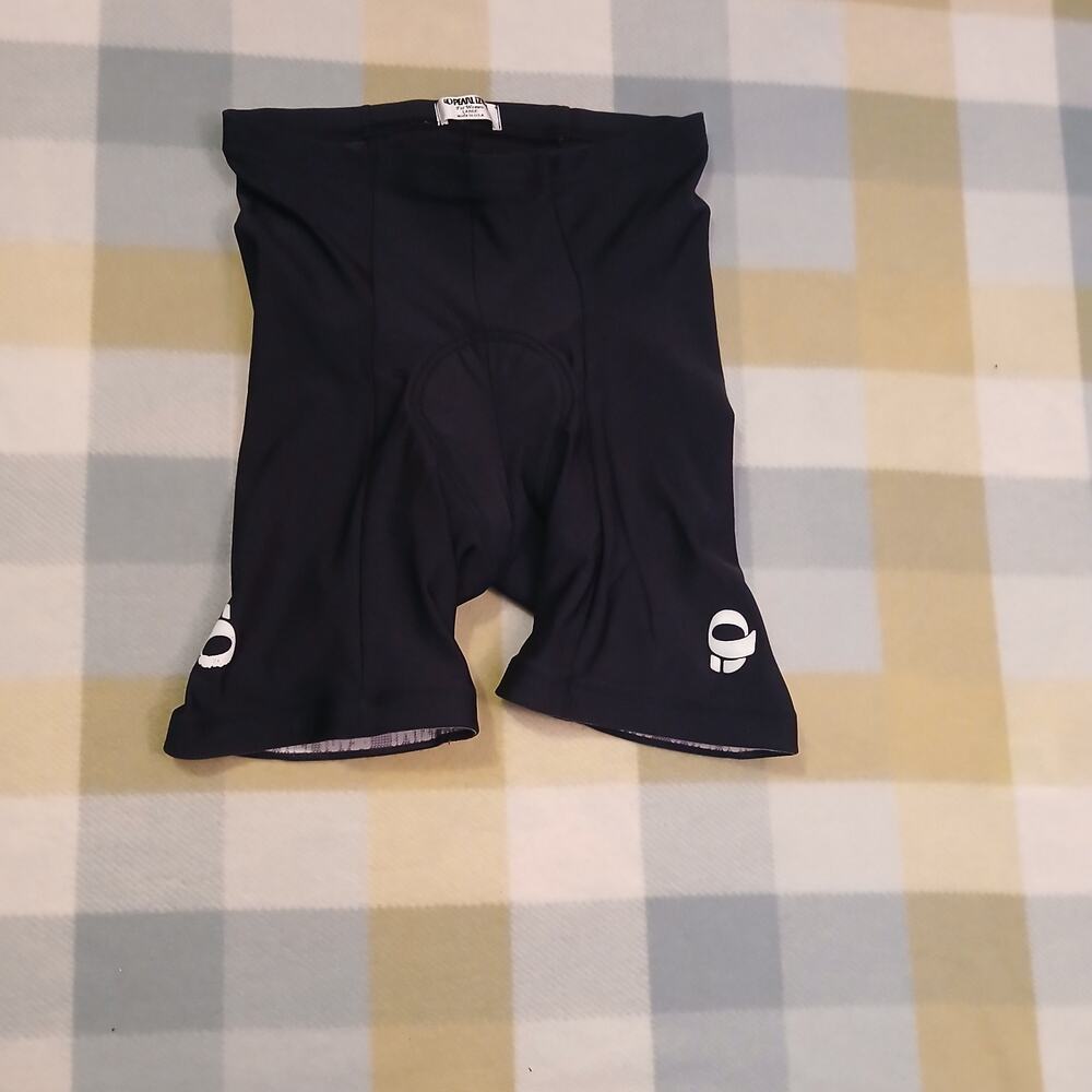 Pearl Izumi Size L Women Black Compression Pull On Stretch Logo Lined Shorts